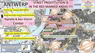 Street Map of Antwerp, Belgium with Indication where to find Streetworkers, Freelancers and Brothels. Also we show you the Bar, Nightlife and Red Light District in the City.