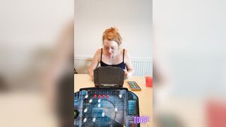 Cute Redhead Plays Strip Battleship Board Game with BF - Jess and James