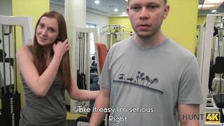 Man For Money Let Stranger Fuck His Slutty Girlfriend In Gym