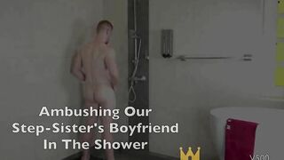 Ass Fucking My Girlfriend's Asian Step-Sisters in the Shower