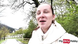 MyDirtyHobby - Amateur gives a public blowjob to a stranger