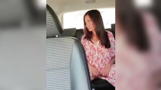 Desi Indian touching herself in the car