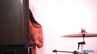 During band practice Russian MILF gets her holes poked by his big cock