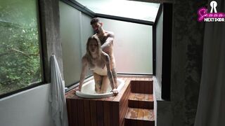 Fucking in the SPA with the risk of getting caught! - SammmNextDoor Date Night #29