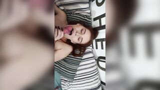 Redhead Sweetie Devours My Dick as Reward