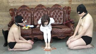 Japanese Mistress Mean Food Crush and Feet Licking