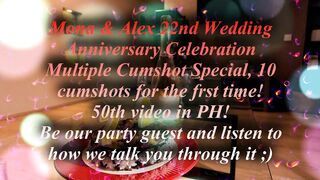 10 separate CUMSHOTS for every bite, ANNIVERSARY SPECIAL and 50th vid in PH celebration!