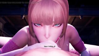 3D Hentai Big tits sister cowgirl and blowjob face: Hero journey