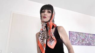 Satin Scarf Headscarf Fashion Show Clip