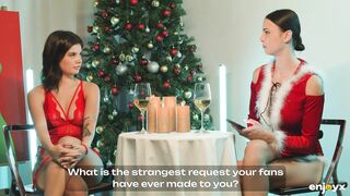 The hottest Christmas: Valkiria Lapiedra and Charlotte Lapiedra exploring their lesbian fetishes