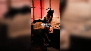 Beautiful Erotics of a Black Bunny with Cigarettes - Promo Nigonika 2024