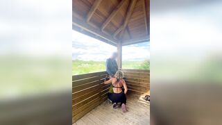 Quick Blowjob on a Tree House