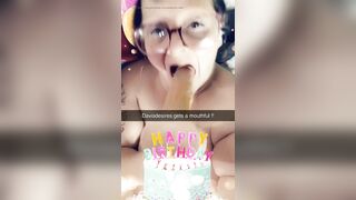 She Blew Out More Than Her Candles This Cum Mess Al9t to Handle