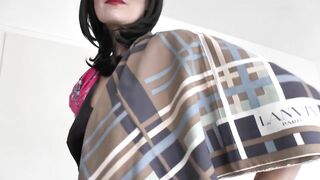 Beautiful Silk Headscarf Fashion Show Clip