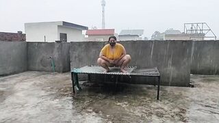 Pakistani Girl enjoy the rain