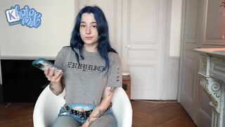 No need for sex when you have a Big Dildo - Masturbation Solo French Alt Girl