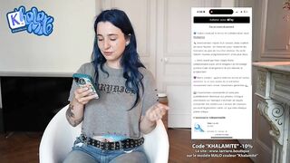 No need for sex when you have a Big Dildo - Masturbation Solo French Alt Girl