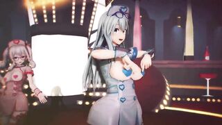 Mmd R-18 Anime Girls Sexy Dancing Clip 384