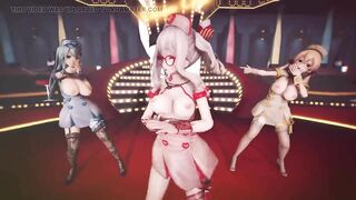 Mmd R-18 Anime Girls Sexy Dancing Clip 384