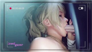 Hot blowjob in toilet with Yukino from DoA