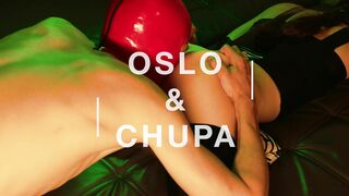 Spanking, whipping, big toy and fucking my latex slut, she has a crazy orgasm - Part 2 - Oslo&Chups