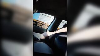 Sexydixie driving with tits out