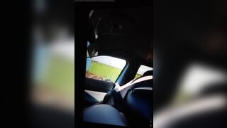 Sexydixie driving with tits out