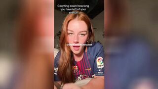 18yo accidental leak pussy on TikTok