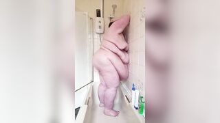 The fat SSBBW shower Goddess