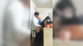 Employee Fucked in Kitchen and Bedroom