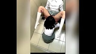 Two Lesbian Students Fucking in the School Bathroom! Pussy Licking Between School Friends! Real Amateur Sex! Cute Hot Latinas!