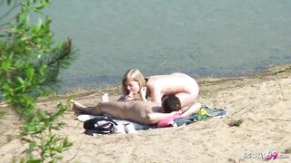 Real Teen Couple on German Beach Voyeur Fuck by Stranger