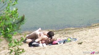 Real Teen Couple on German Beach Voyeur Fuck by Stranger