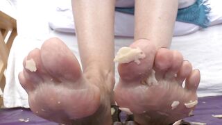 Sweaty, Extremely Cheesy Feet with Foot Cheese, Part 2