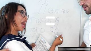 Two Asian Milfs Put To Test By Two Big Dick Teachers