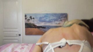 Amateur Blonde Cecelia Taylor deep blowjob and fucked until she creams doggystyle