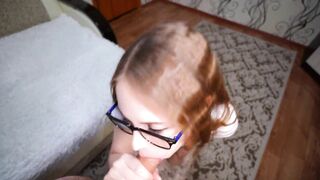 Hot Step Sister Stewardess Fucks Before Flight. Cum On Glasses. Russian With Conversations