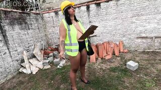 He went to inspect the work and imagined the bricklayers fucking his pussy