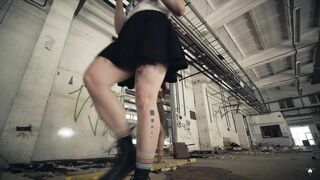 Gotcha! Shibari sex in abandoned building with Saara Rei