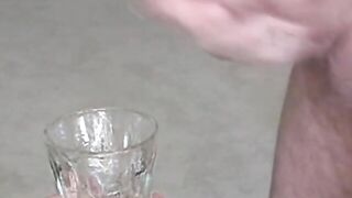 Mature Cocksucker Drinking The Sperm From a Cup!