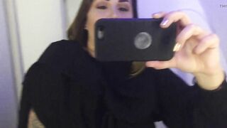 Going through my videos I found this one from a toilet on a plane. Who's joining me for some mile pussy play