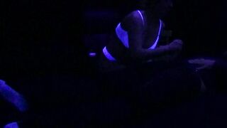 Young Slut Has Sex Under Black Light