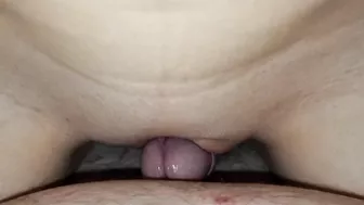 Teen is rubbing my dick with her pussy