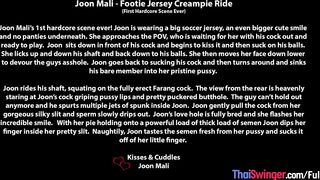 Amateur Thai teen cutie Joon Mali POV blowjob and cock ride reverse cowgirl