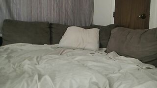 Fun Couch Riding Warmed Up With Sloppy Blowjob From Natural Big-Tits Girlfriend Huge Breast Cumshot!