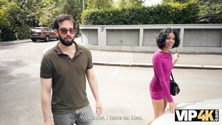 VIP4K. Brazilian girl was lying on my car, then I fucked her. Hot sex with Natasha Rios