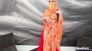 Sasha the Belly Dancer in Hijab garb Hardcore Fuck Session at my House