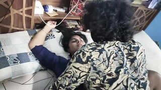 Churidar leggings removal and top only romance sex video by Vaishnavy and Sharun Raj, Mallu couple hot bedroom romance sex