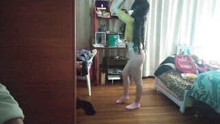 Laura was fucked and was dancing in her underwear, she is very sexy