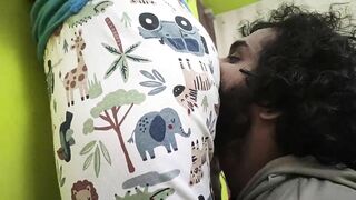 Tacks and t shirt romance with pussy fingering of Vaishnavy and Sharun Raj, Mallu hot couple fingering romance, Hot couple love